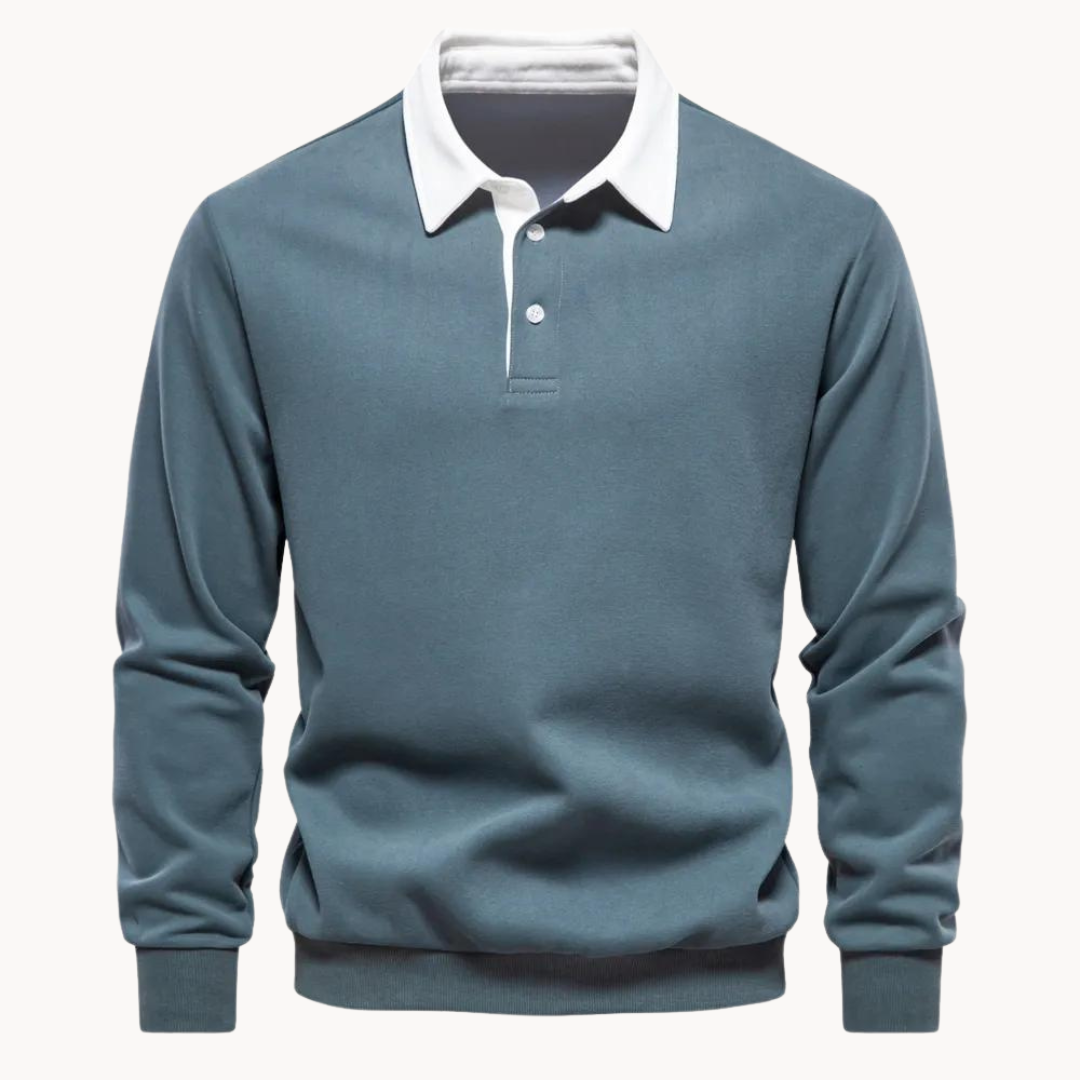 Finn - Flexible Soft-Blend Polo Sweatshirt