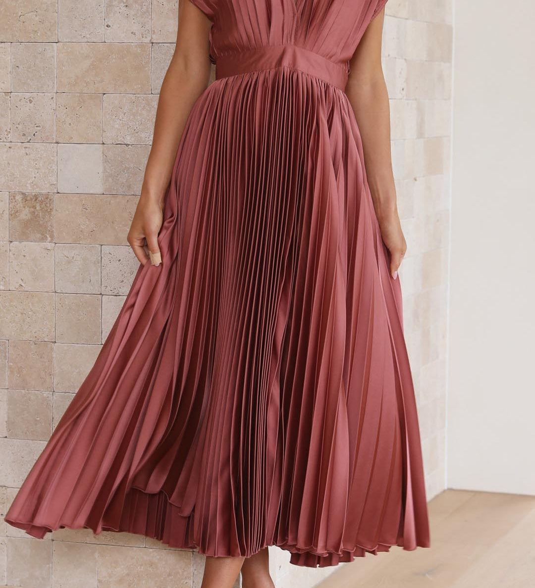 Sina | Kleid plissé elegant