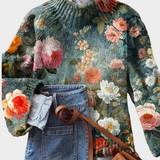 Greta - Artistic Knit Turtleneck Sweater