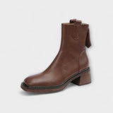 Lara - Women's Rubber and Faux Leather Boots