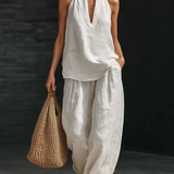 Zoë™ Sleeveless Set with Wide Trousers