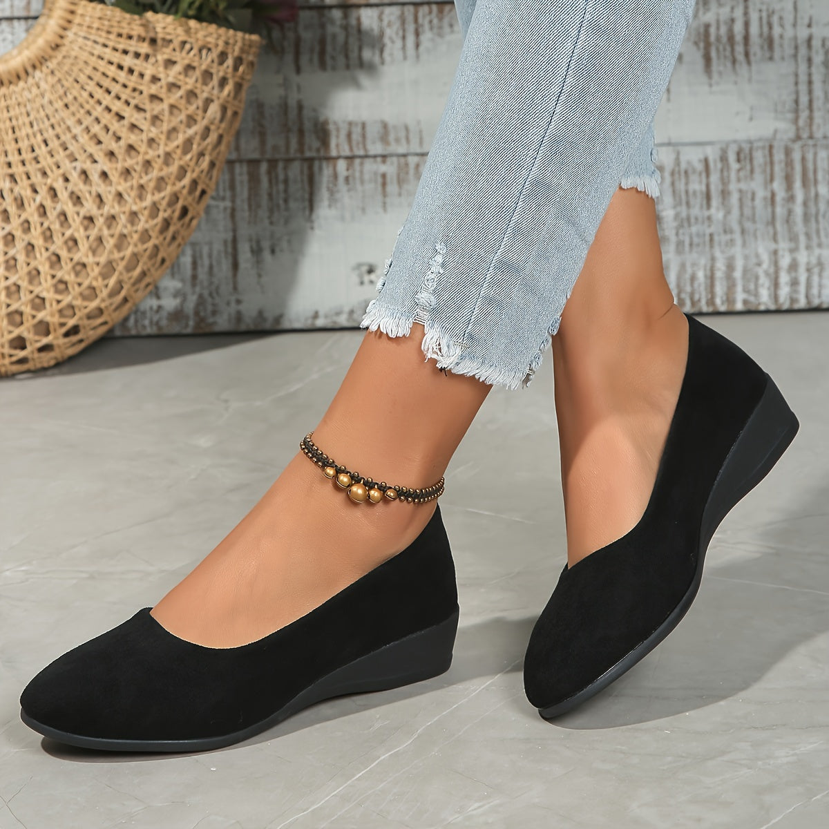 Eliane - Comfortable Ballet Flats with Platform Sole