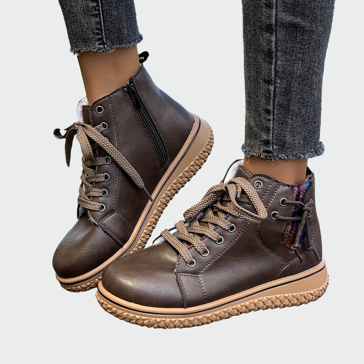 Armgard | Orthopädische Leder-Stiefeletten