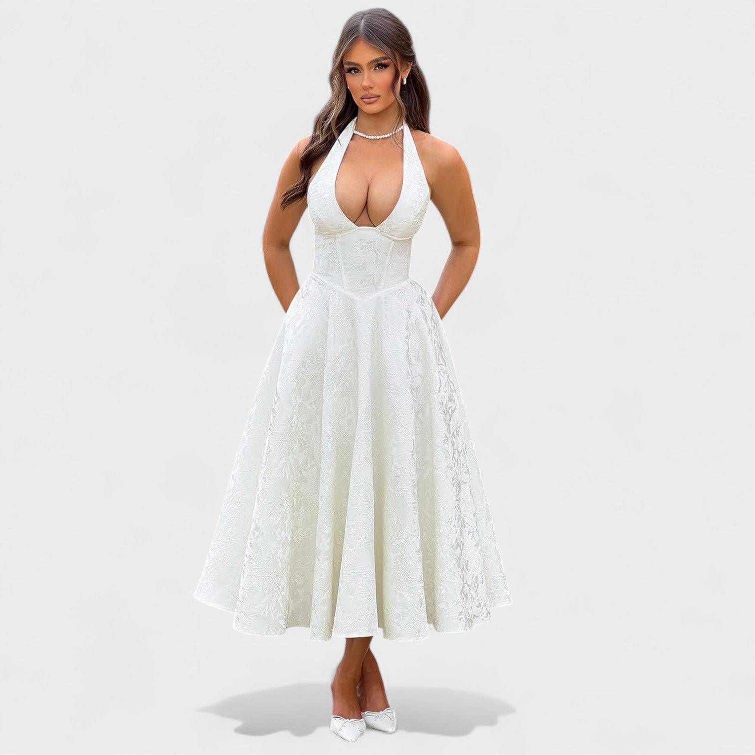 Audrey - Elegant Midi Dress