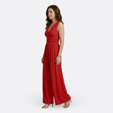 Aria - Sleeveless Wide-Leg Jumpsuit