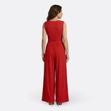 Aria - Sleeveless Wide-Leg Jumpsuit