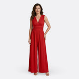 Hannah - Sleeveless Wide-Leg Jumpsuit