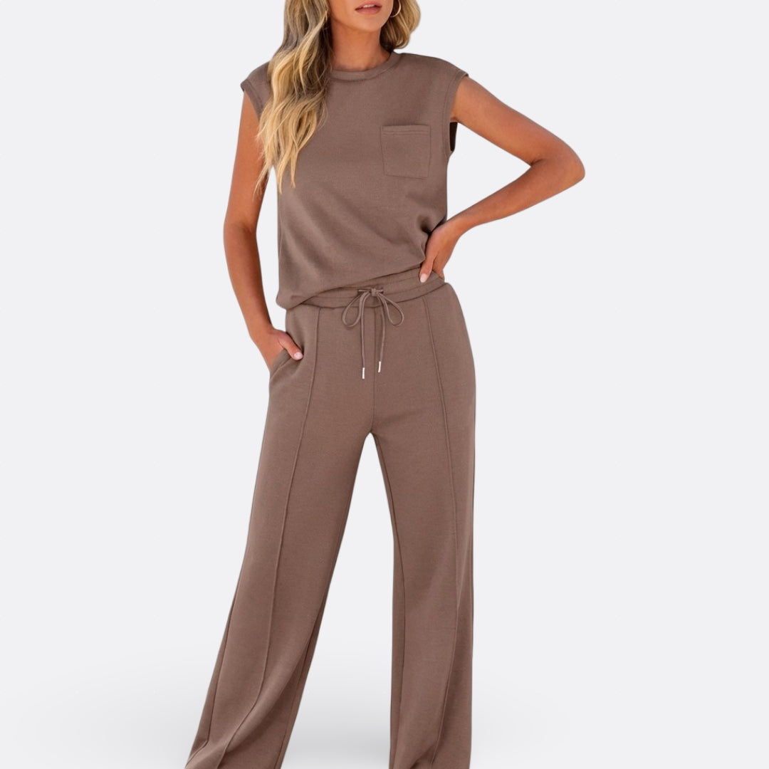 Íris - Set Casual aus weichem Lounge-Stoff