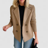Priya - Elegant Knit Sleeve Coat