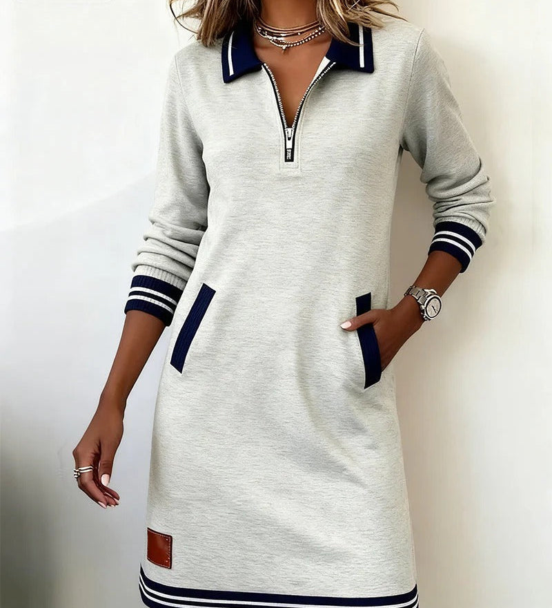 Catalina | Long Sleeve Cotton Dress