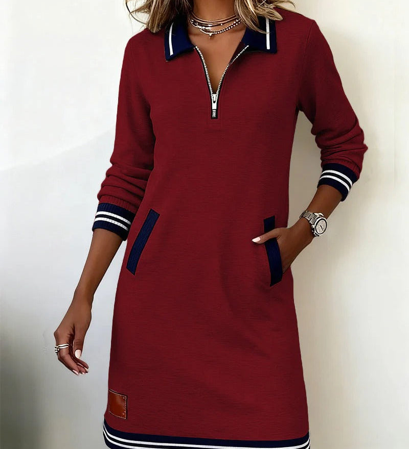 Catalina | Long Sleeve Cotton Dress