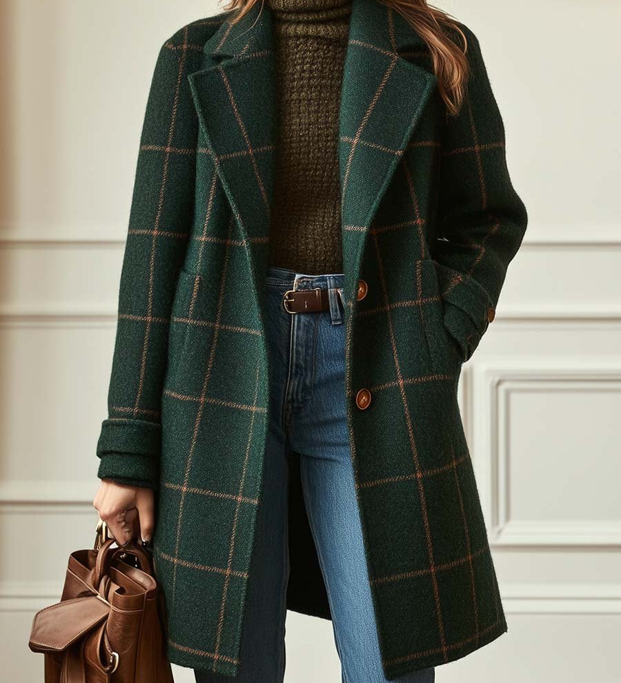 Gloria - Classic Plaid Coat
