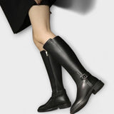 Grace - Women's Knee-High Faux Leather Boots